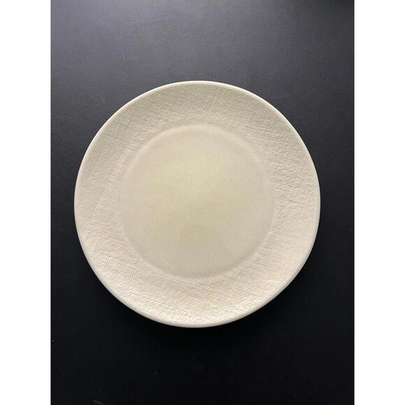 Poc à Poc France 1999 Linen-Texture Stoneware Dinner Plates Set of 8, 9” - Picture 6 of 14